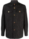 Versace Barocco-jacquard cotton shirt jacket - Grey