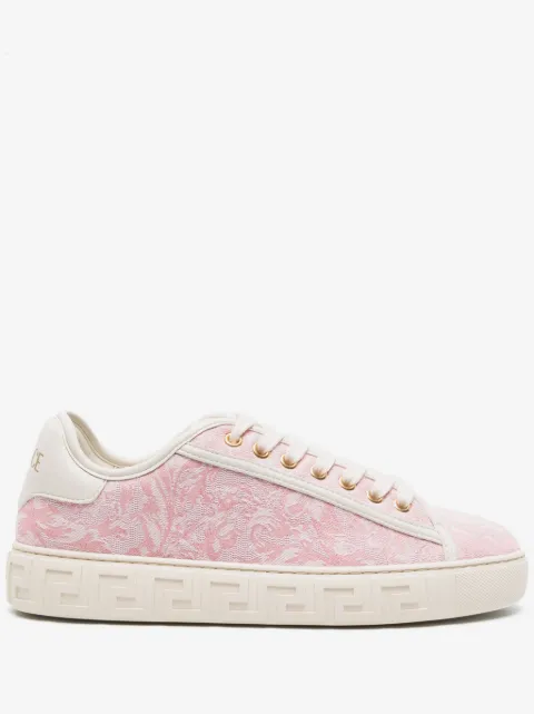 Versace Greca jacquard canvas sneakers