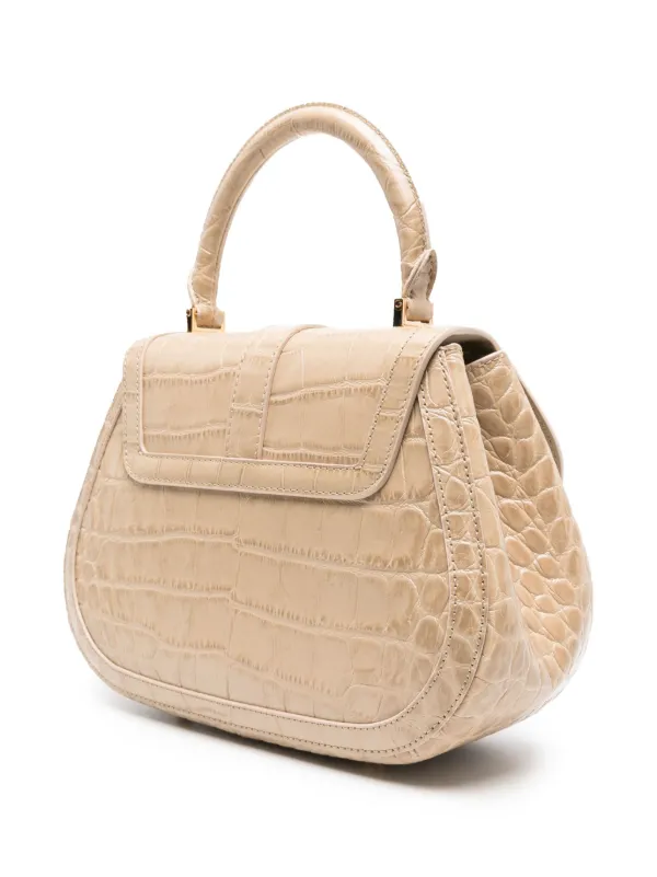 Versace Greca Goddess crocodile effect Tote Bag Farfetch