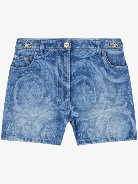 Versace shorts con parche del logo