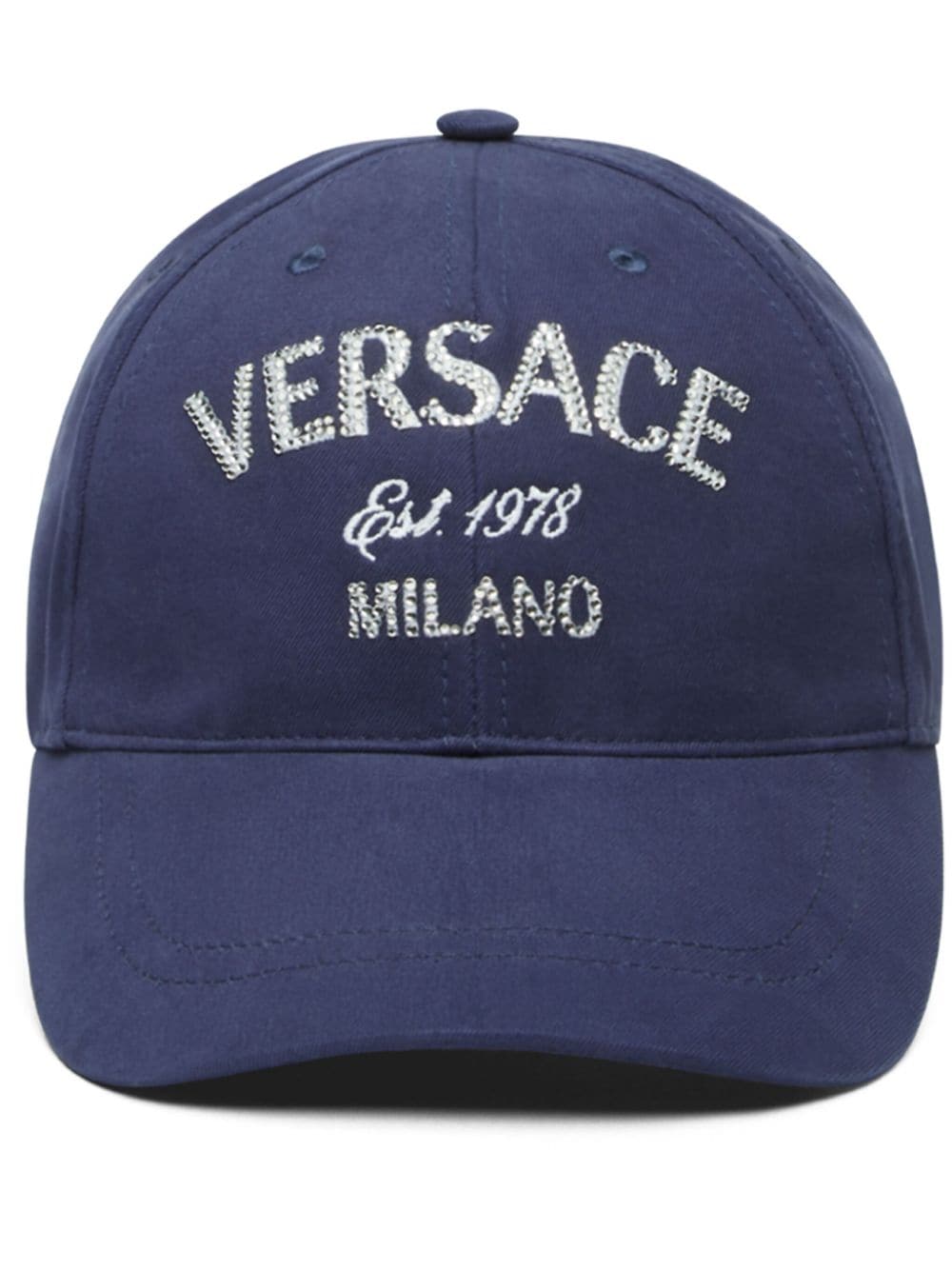 Image 1 of Versace casquette à logo strassé