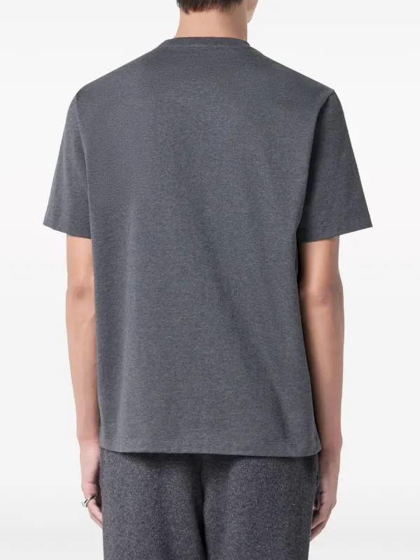 Tシャツ・カットソー VERSACE Men T-shirt Grey 10125481A09037 2ED10 Versace logo-print Cotton T-shirt | Grey | FARFETCH NO