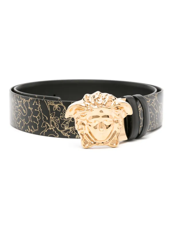 Versace La Medusa Reversible Leather Belt - Farfetch