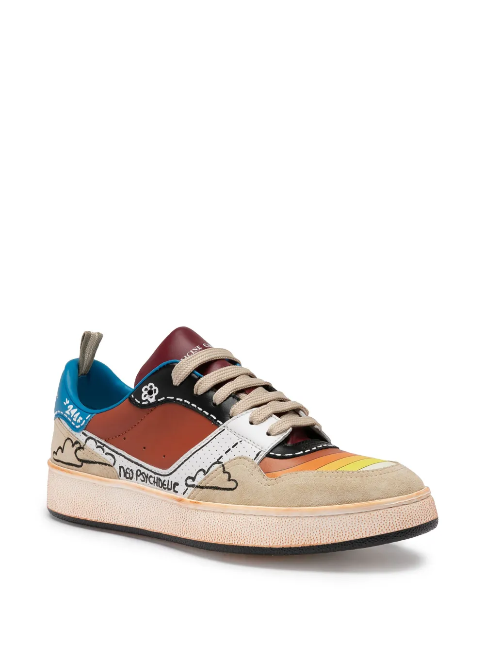 Officine Creative Neo Psychedelic Sun sneakers - Beige