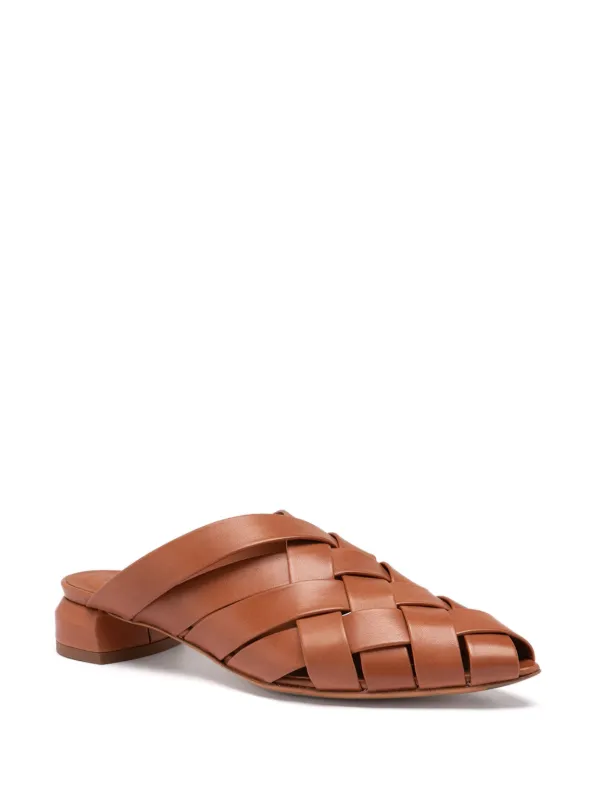 Officine Creative Leather Mules Brown FARFETCH JO