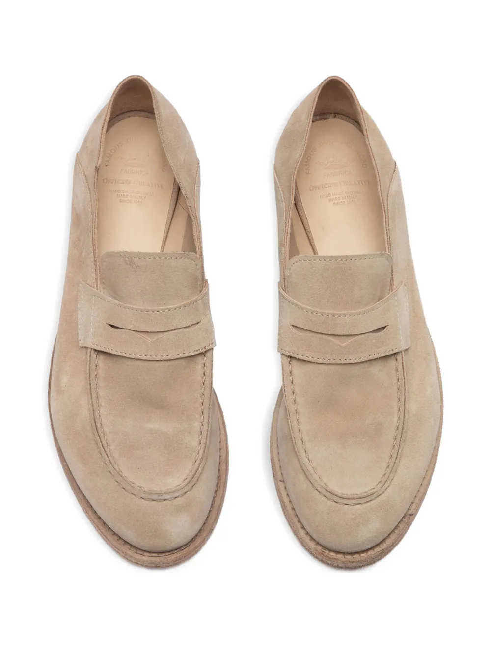 Officine Creative Lexikon 516 loafers met vlakken Beige