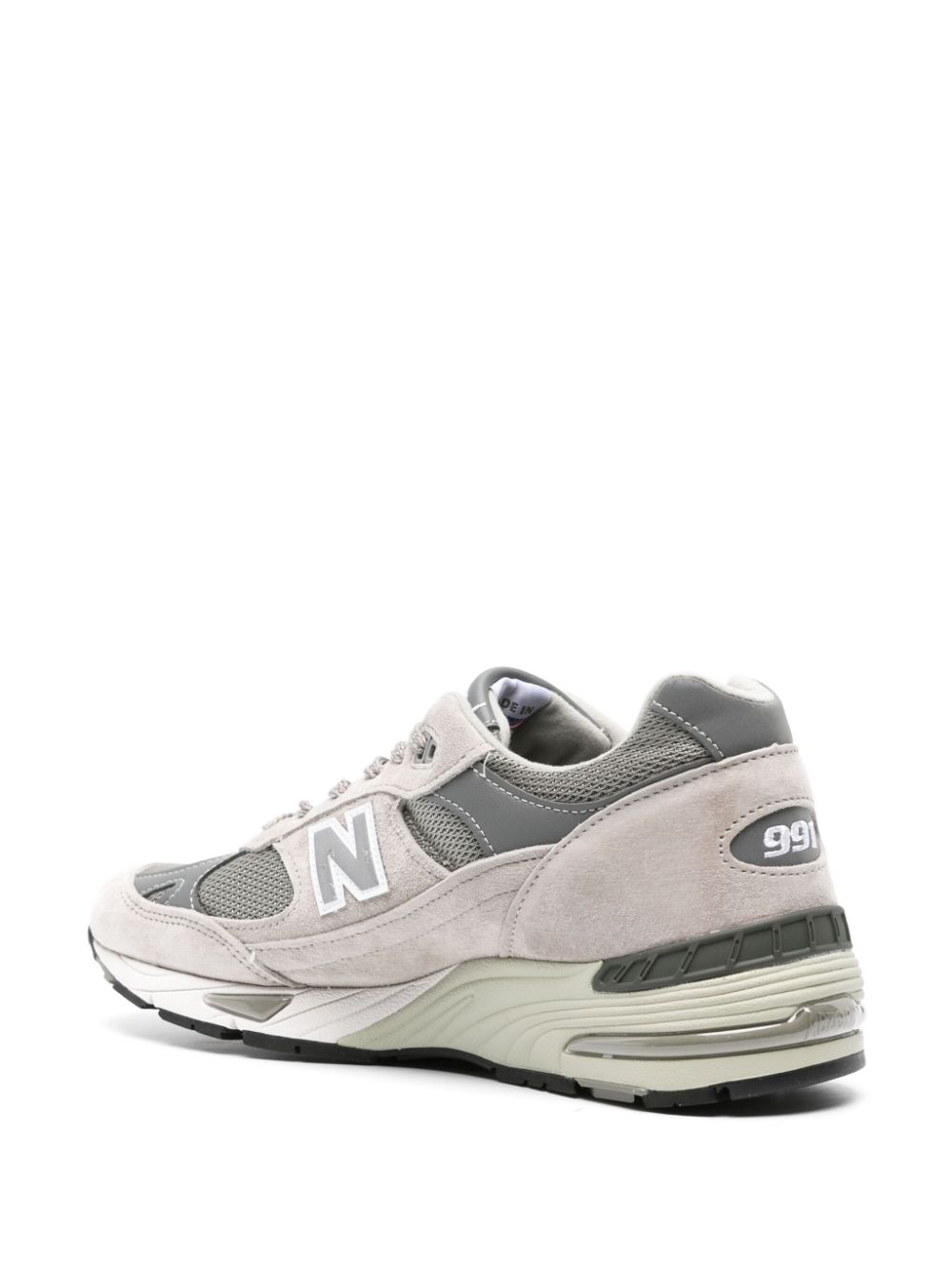 New Balance 991 suede panelled sneakers Grey