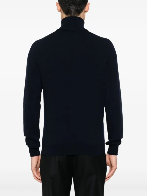 Malo Maglione a Collo Alto Blu FARFETCH IT