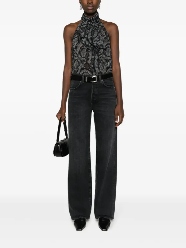 Citizens Of Humanity Annina high-rise wide-leg Jeans | Black