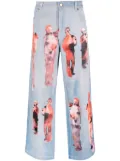 KidSuper Performers graphic-print jeans - Blue