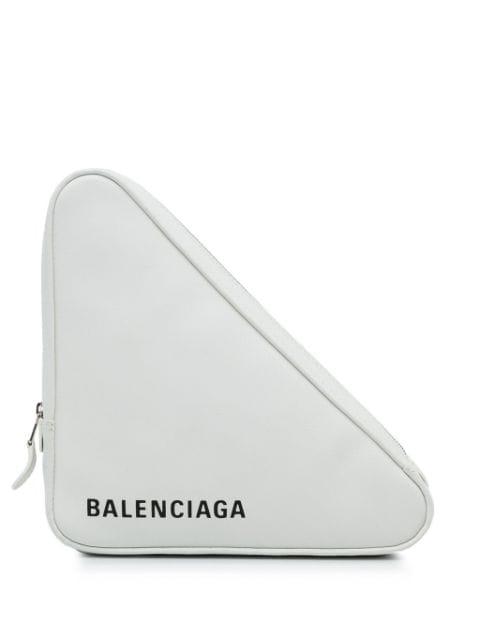 Balenciaga Pre-Owned Triangle logo-print clutch bag