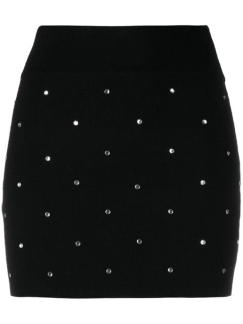 Zadig&Voltaire Mitty crystal-embellished knit miniskirt
