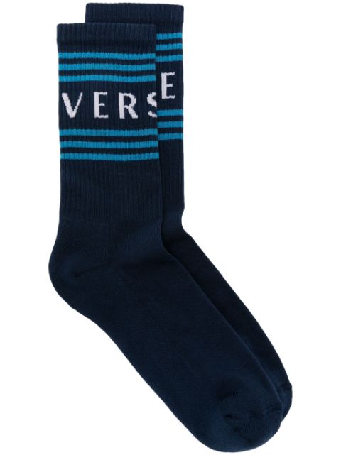 Versace 90s Vintage-logo ribbed socks