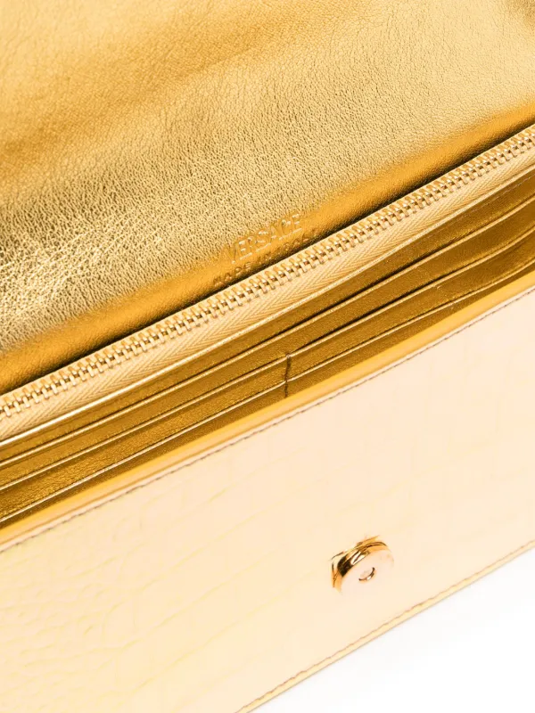 Versace gold on sale clutch