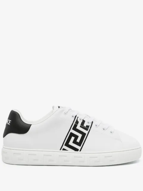 Versace Greca embroidered nylon sneakers