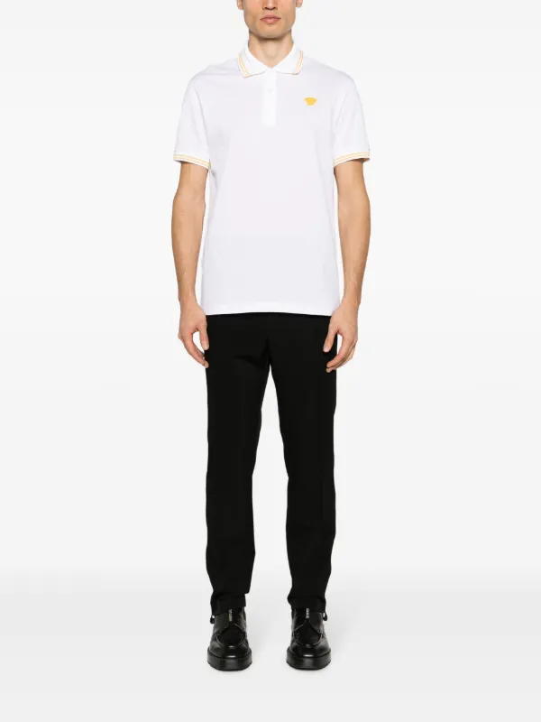 Versace Medusa Polo Shirt | White | FARFETCH