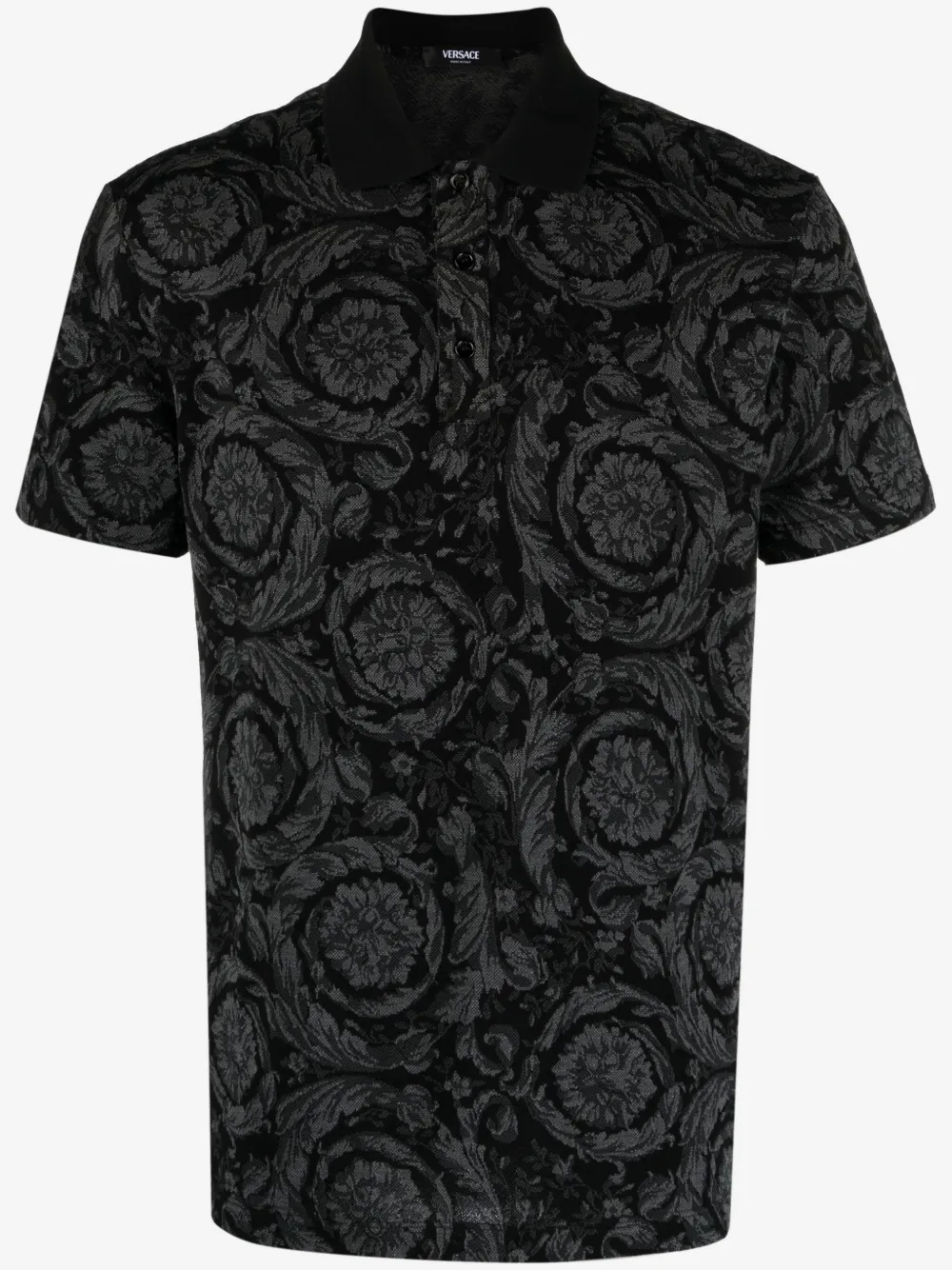 Versace polo Barocco | gris | Image 1