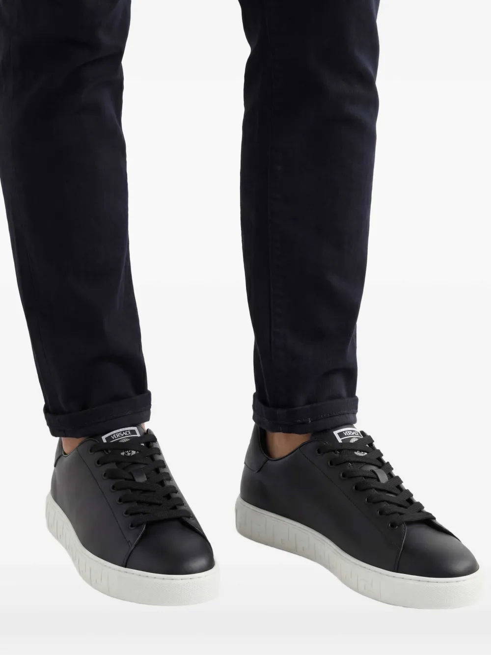 Versace Greca nylon sneakers | Black | Image 1