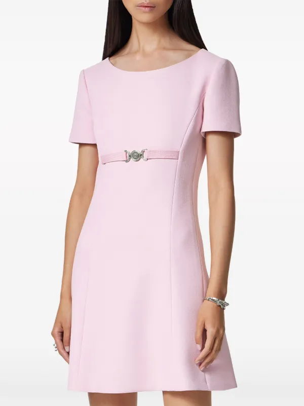【関税&送料込み】Versace Medusa '95 Short-Sleeved Mini Dr Versace Medusa '95 short-sleeve Mini Dress | Pink | FARFETCH