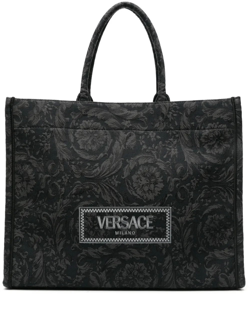 Versace Barocco Athena shopper met jacquard Zwart