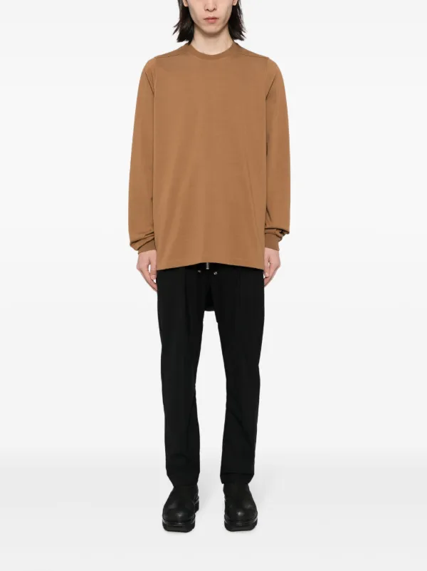 Rick Owens クルーネック　ロンT Tシャツ Rick Owens クルーネック Tシャツ | ブラウン | FARFETCH JP
