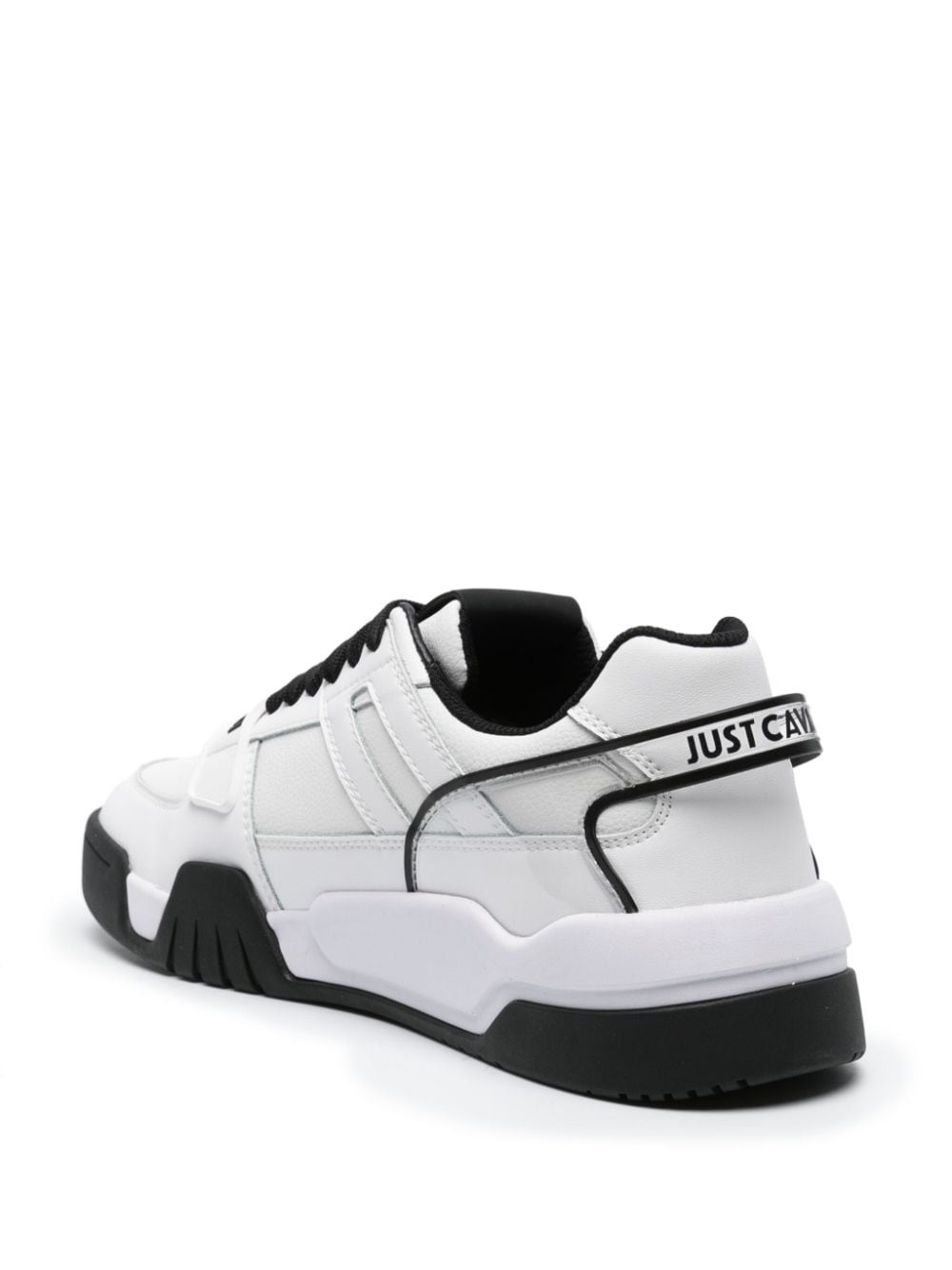 Shop Just Cavalli Logo-strap Chunky Sneakers In White