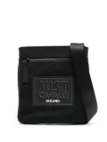 Just Cavalli logo-patch messenger bag - Black