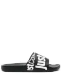 Just Cavalli logo-embossed slides - Black
