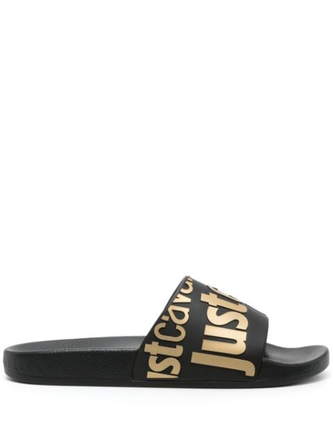 Just Cavalli logo-embossed slides