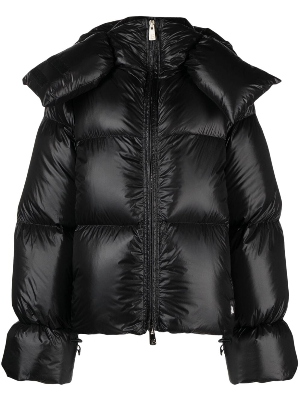 Storm quilted hooded down jacket