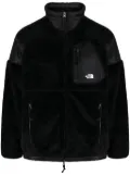 The North Face logo-print fleece jacket - Black