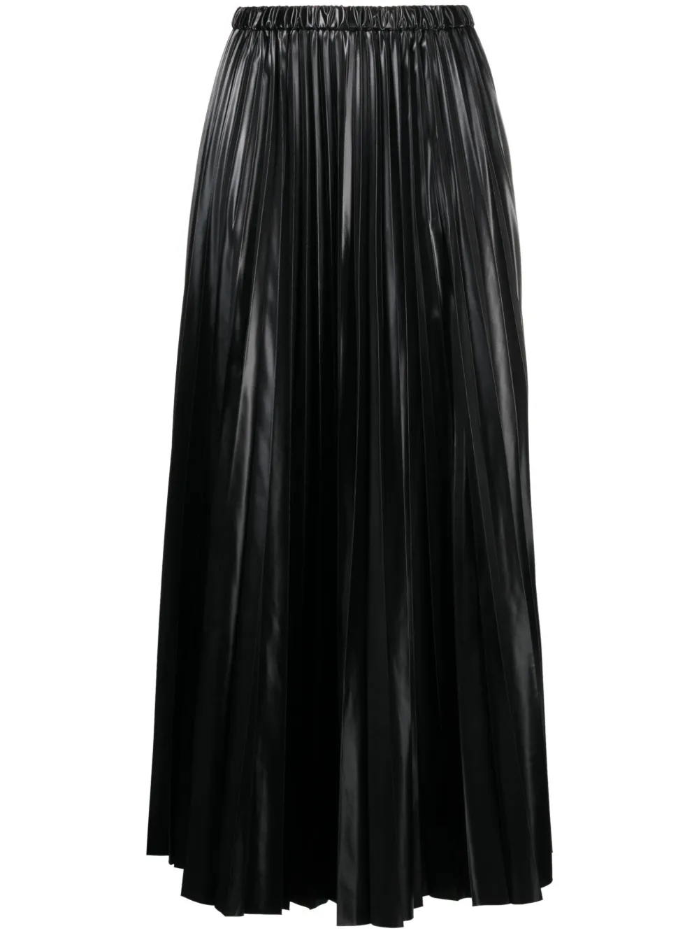 Junya Watanabe Pleated Layered Cropped Trousers In Black