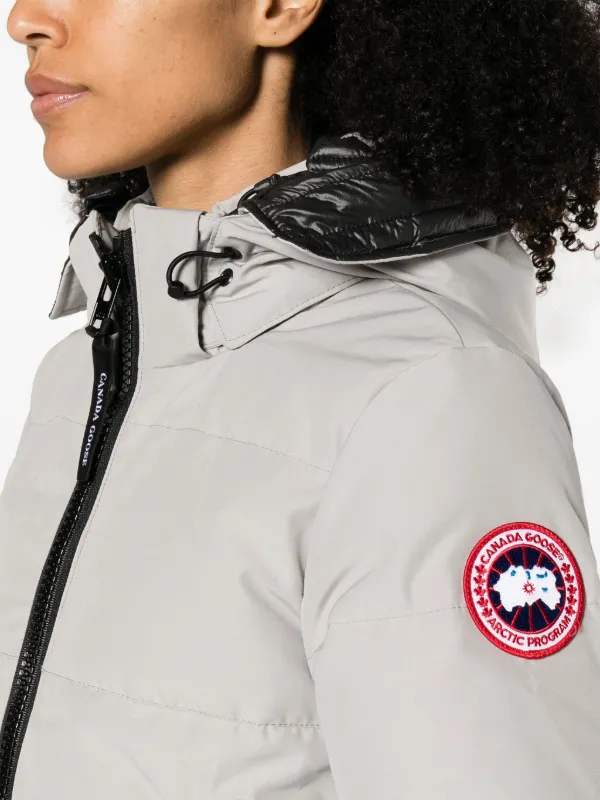 Canada Goose Mystique Hooded Parka Coat Grey FARFETCH IN