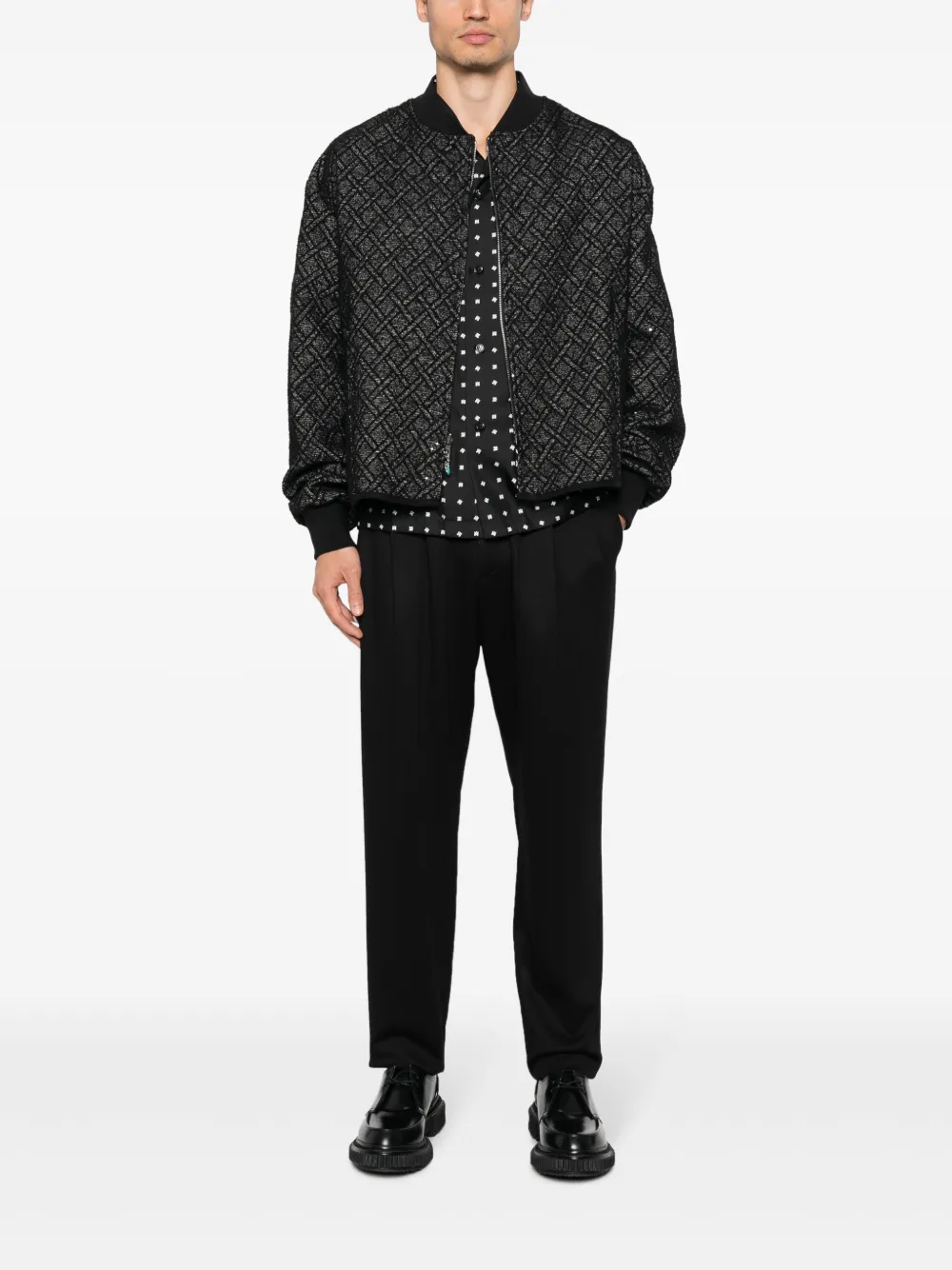 4SDESIGNS panelled-design reversible bomber jacket | Bomber Jackets | Image 2