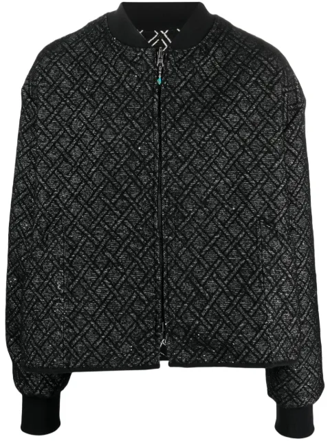 4SDESIGNS chamarra bomber reversible con diseño de paneles