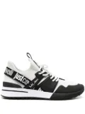 Just Cavalli logo-strap mesh sneakers - Black