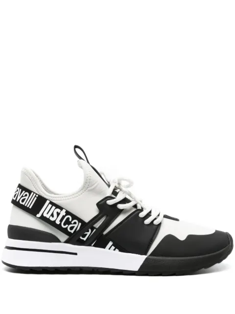 Just Cavalli logo-strap mesh sneakers