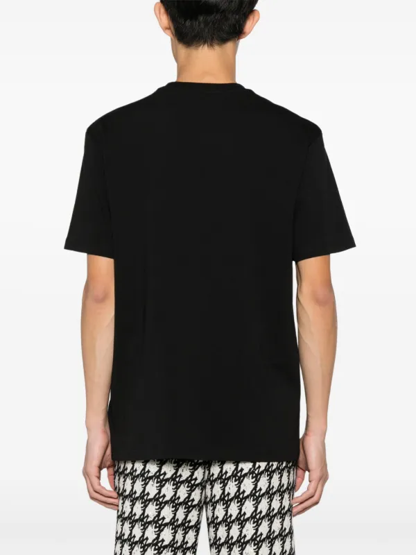 Tシャツ・カットソー JUST CAVALLI Men T-shirt Black 77OAHE25CJ110 899 T-Shirt With Logo in Black for Men | Roberto Cavalli®
