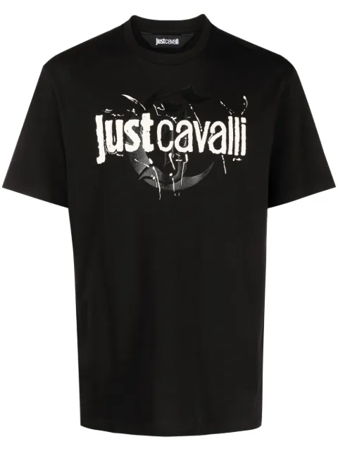 Just Cavalli t-shirt en coton à logo imprimé