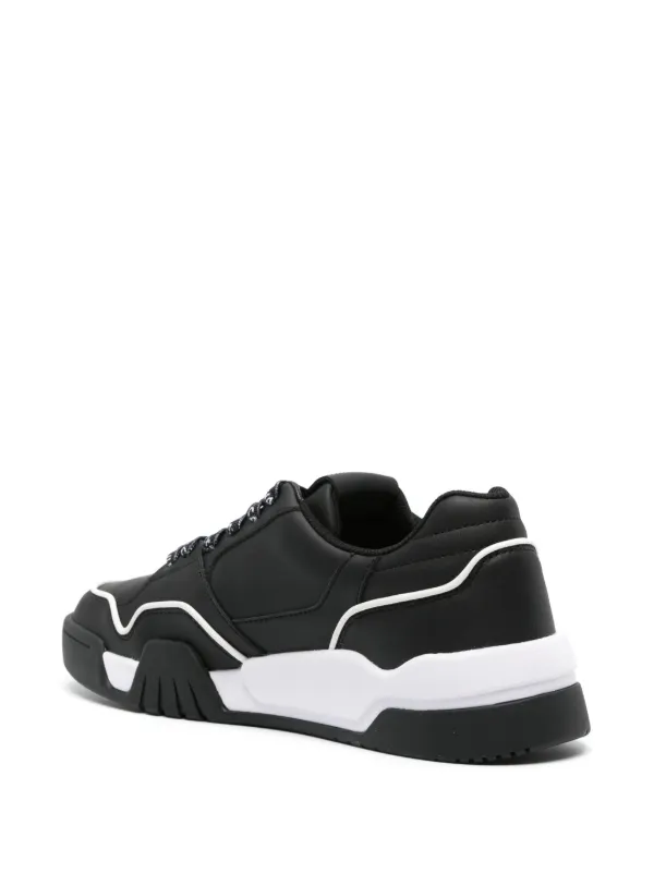 Just Cavalli logo-embossed Leather Sneakers | Black | FARFETCH