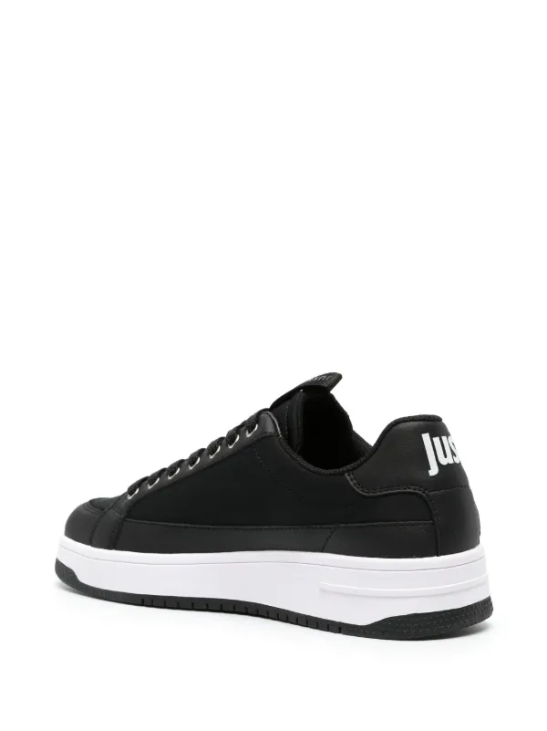 Just Cavalli logo-embossed Panelled Sneakers | Black | FARFETCH JO