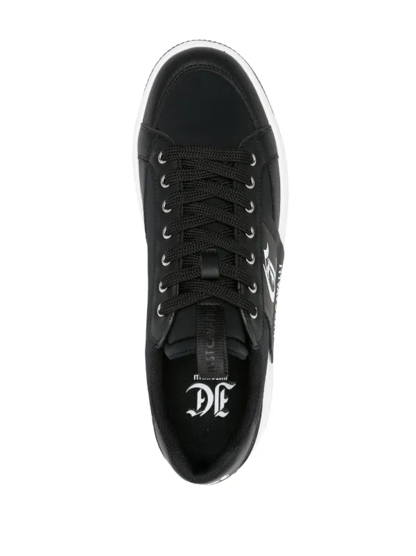 Just Cavalli logo-embossed Panelled Sneakers | Black | FARFETCH JO
