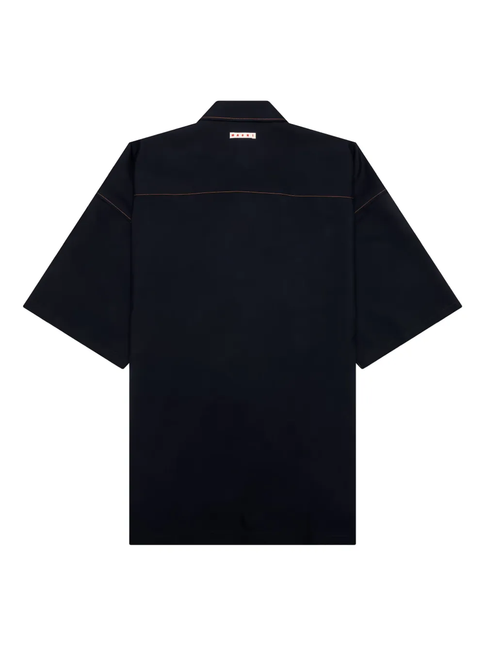 Marni Pocket-detail Short-sleeve Shirt In Blue
