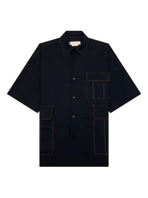 Marni camisa con detalle de bolsillo