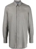 Paul Smith fine-check cotton blend shirt - Black