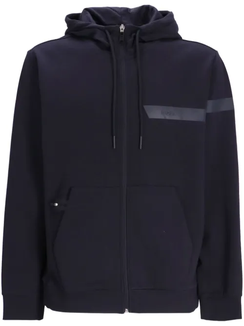 BOSS veste zippée à logo - Bleu - BOSS - Modalova