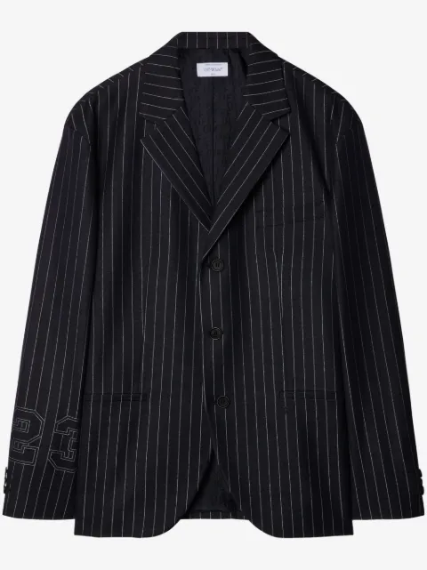 Off-White 23-print pinstriped blazer