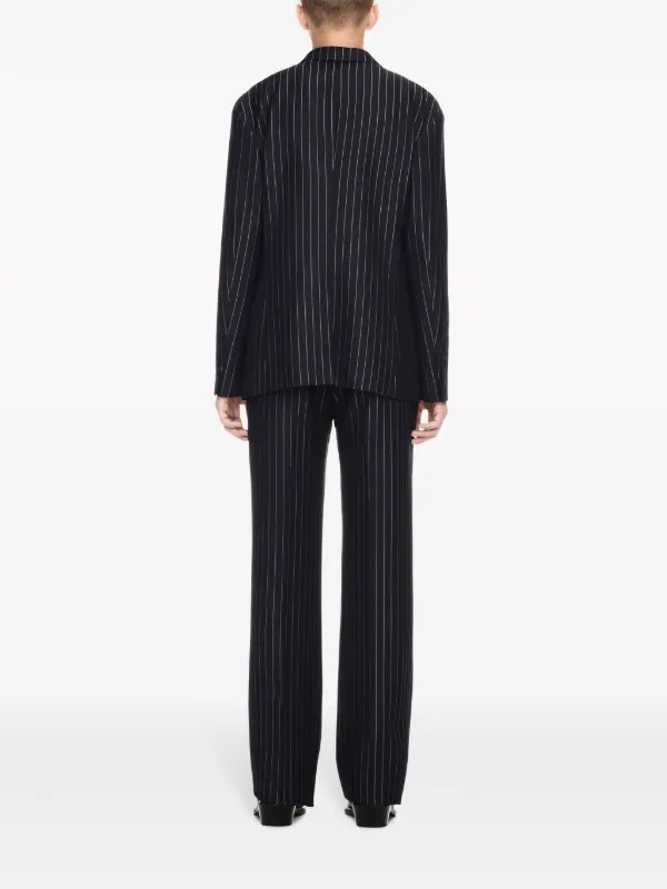 Off-White 23プリント ストライプ ジャケット | ブラック | FARFETCH JP