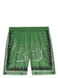 Off-White bandana-print swim shorts - Green