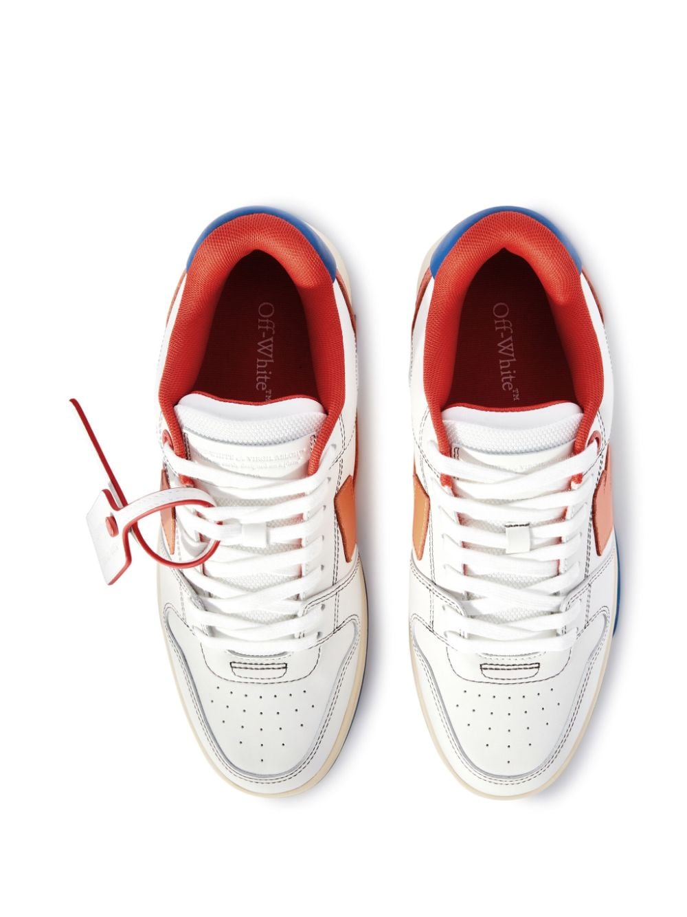 Shop Off-white Out Of Office Leather Sneakers In 中性色